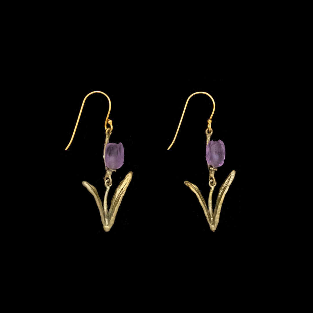 Tulpen Ohrhänger - Violett
