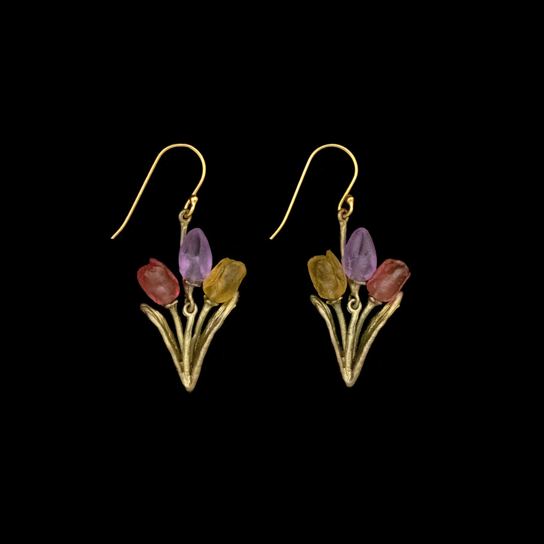 Tulpen Ohrhänger - Blumenstrauss