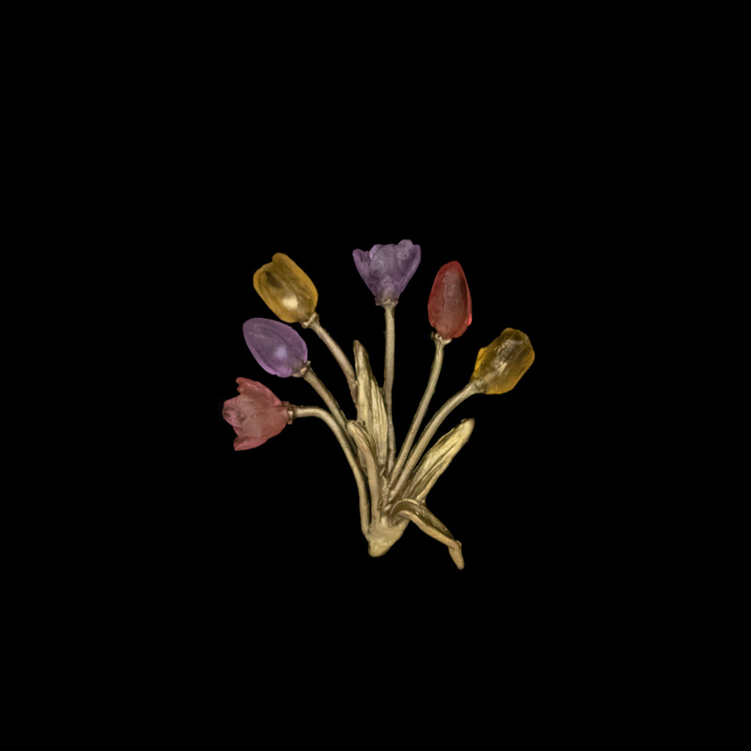 Tulpen Brosche - Zierlich