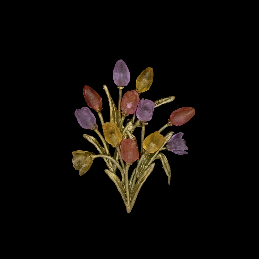 Tulpen Brosche