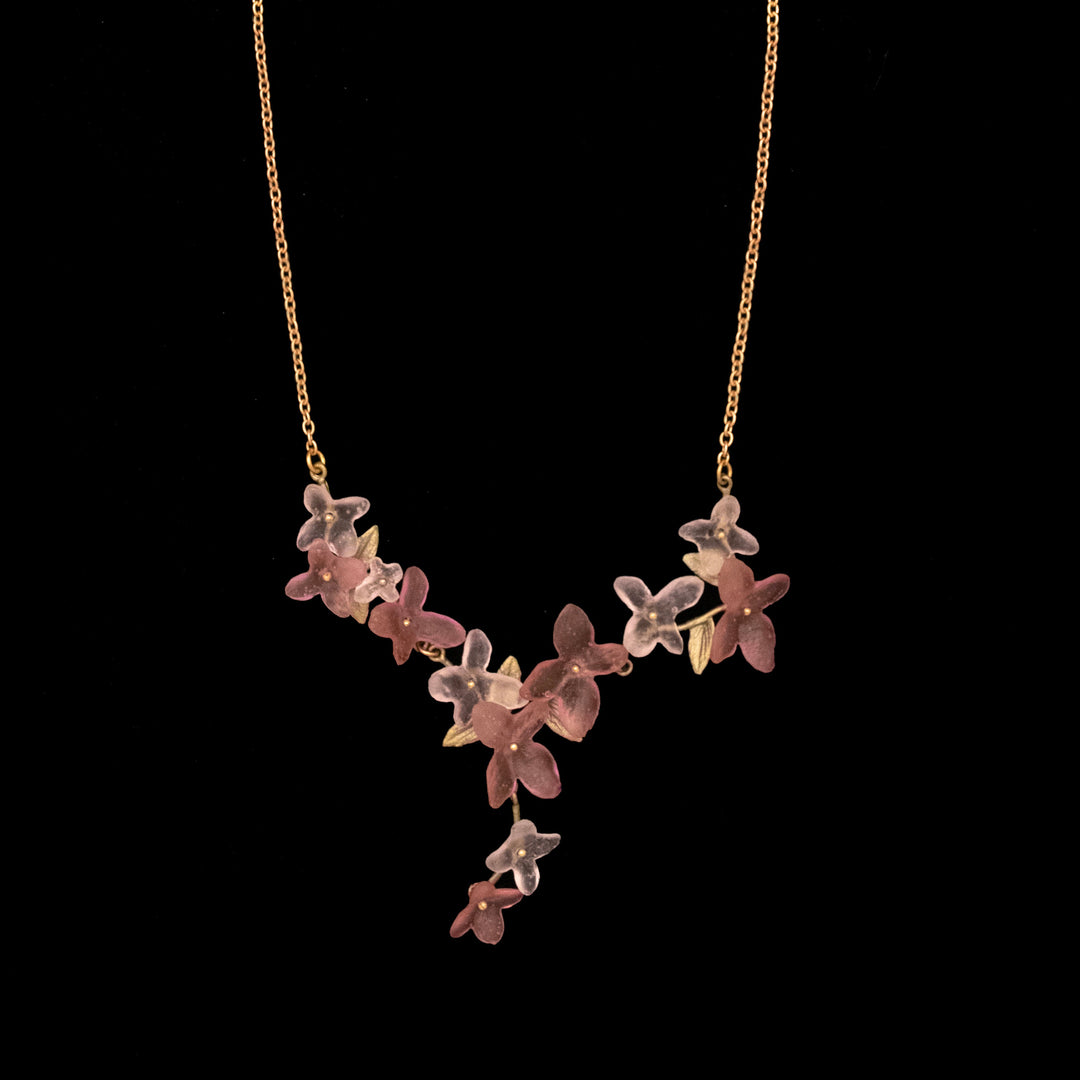 Rosa Hortensie - Collier