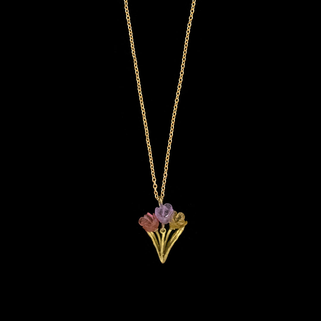 Tulpen Kette mit Anhänger - Zierlich