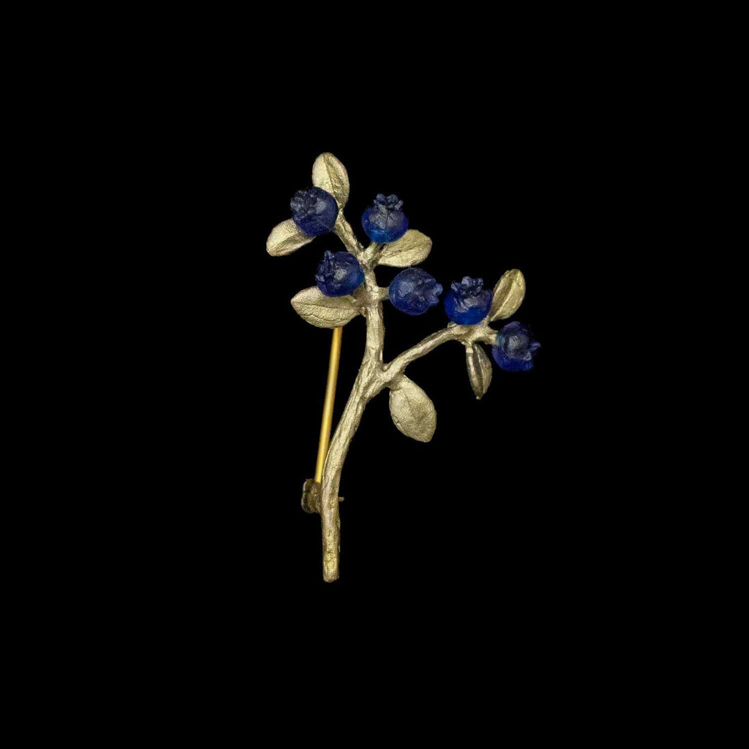 Zierliche Blaubeere - Brosche