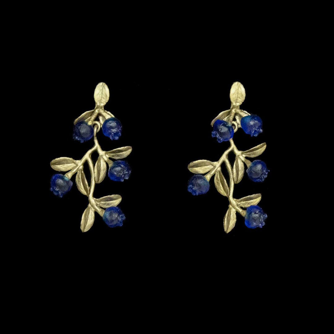 Zierliche Blaubeere - Ohrstecker hängend