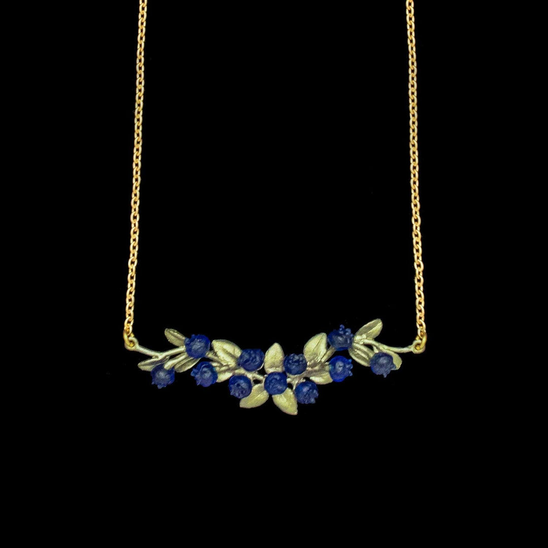 Zierliche Blaubeere – Kette mit Stabanhänger