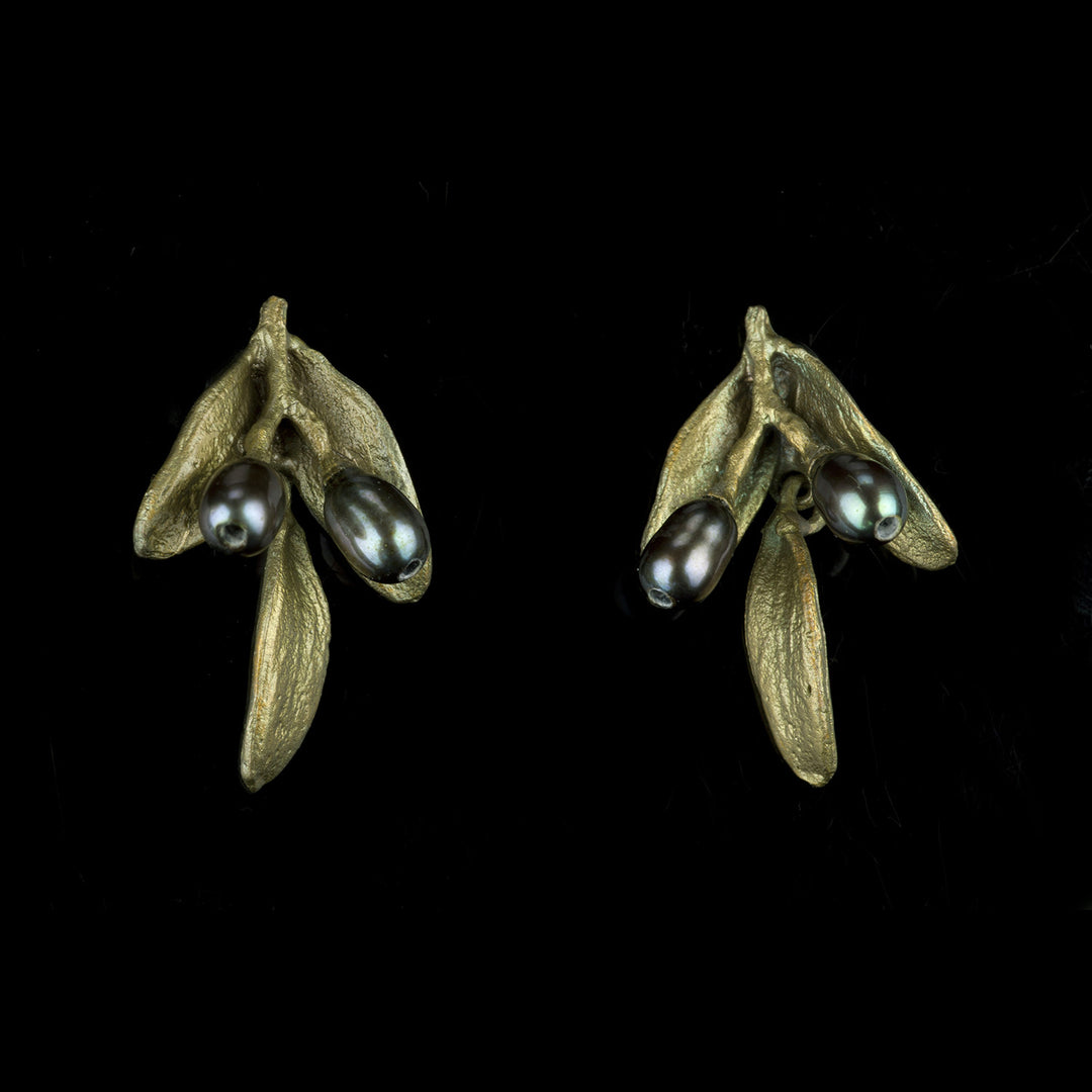 Olivenzweig Ohrclips