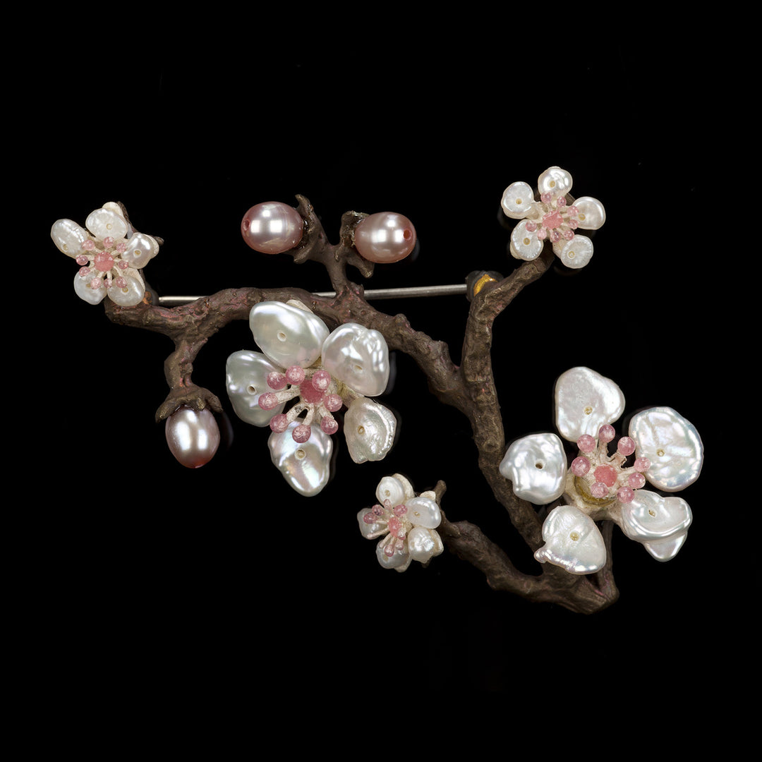 Kirschblüte - Brosche