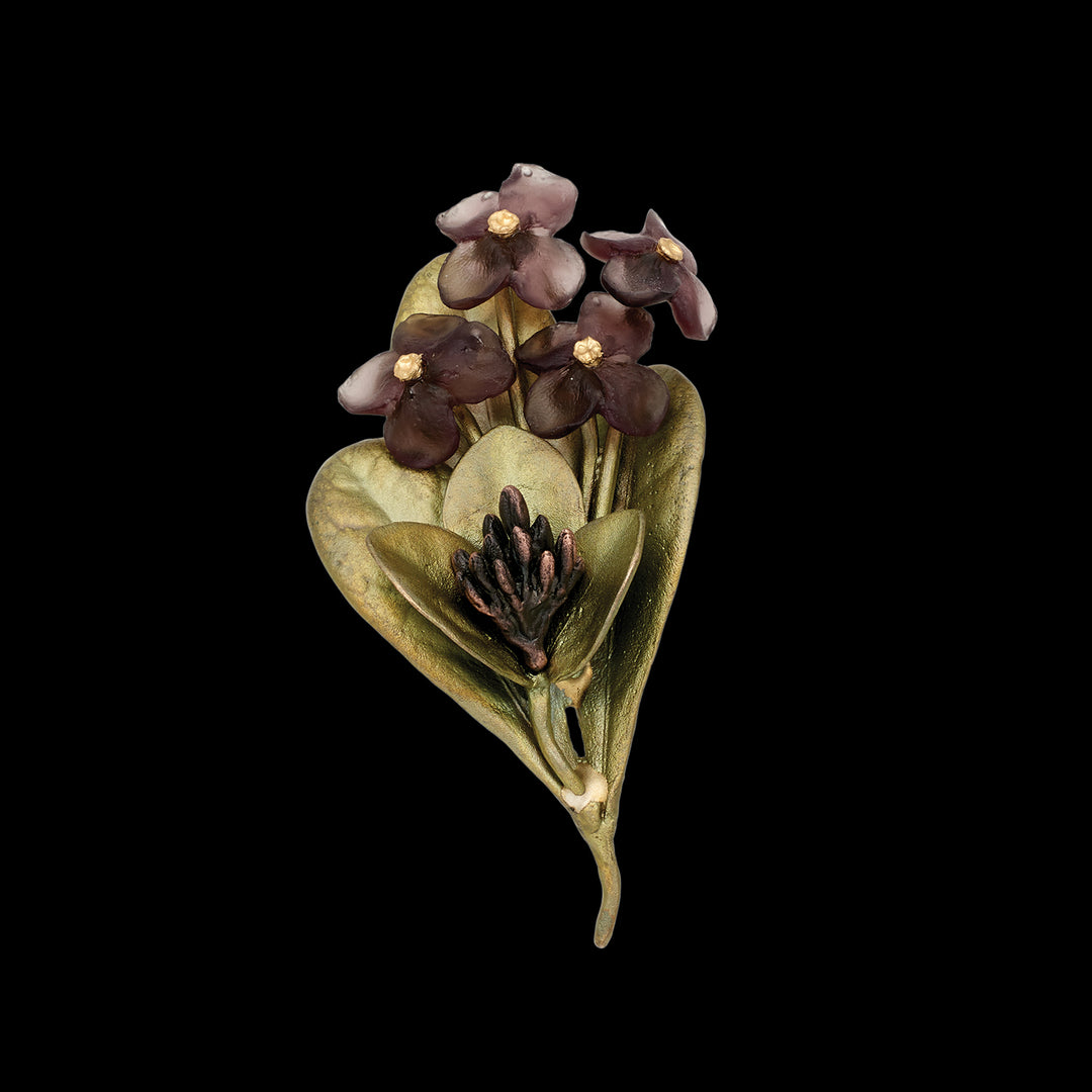 Lignum Vitae (Guajak) - Brosche