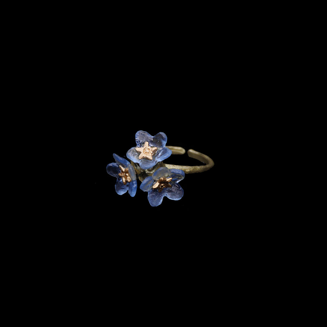 Vergissmeinnicht Ring - Drei Blumen
