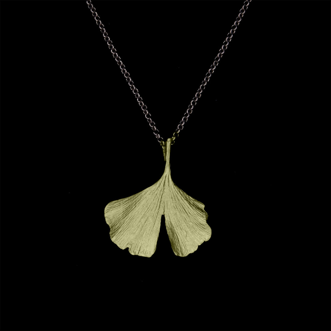Ginkgo - Kette mit Anhänger Groß