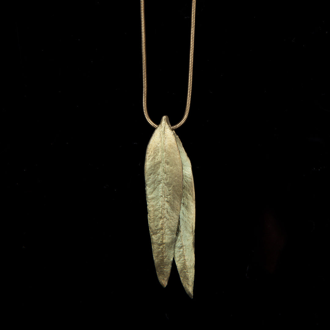 Eukalyptus Kette mit Anhänger - Lange Blätter
