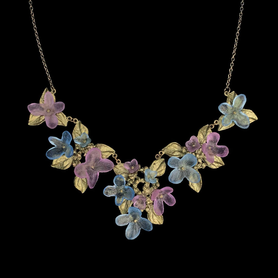 Blaue Hortensie Collier