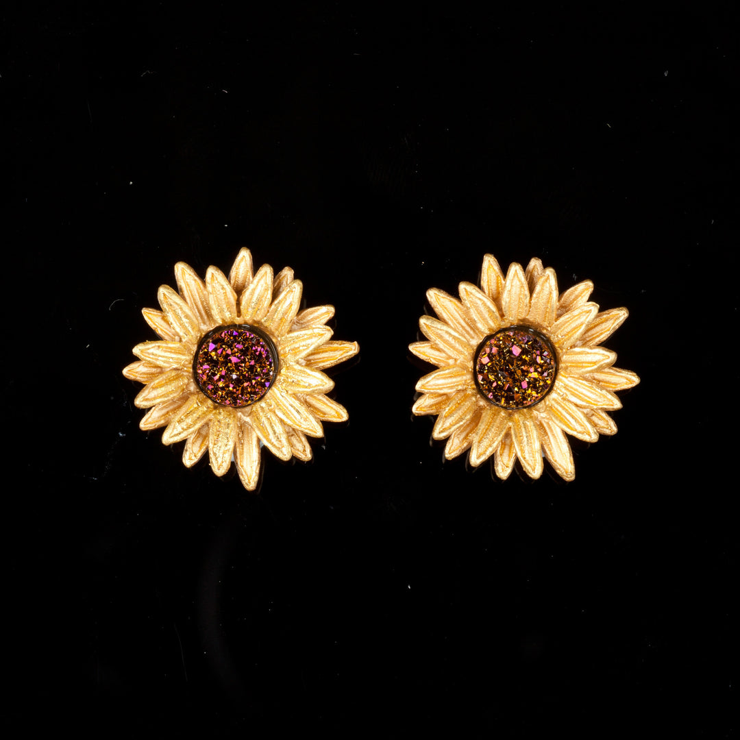 Sonnenblumen Ohrclips