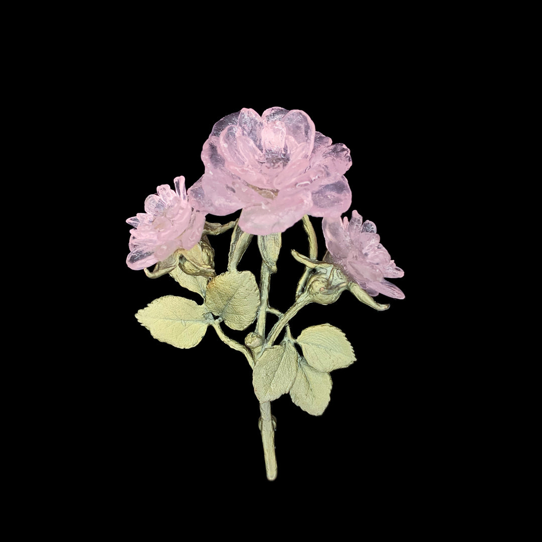 Rosa Rose Brosche - Statement