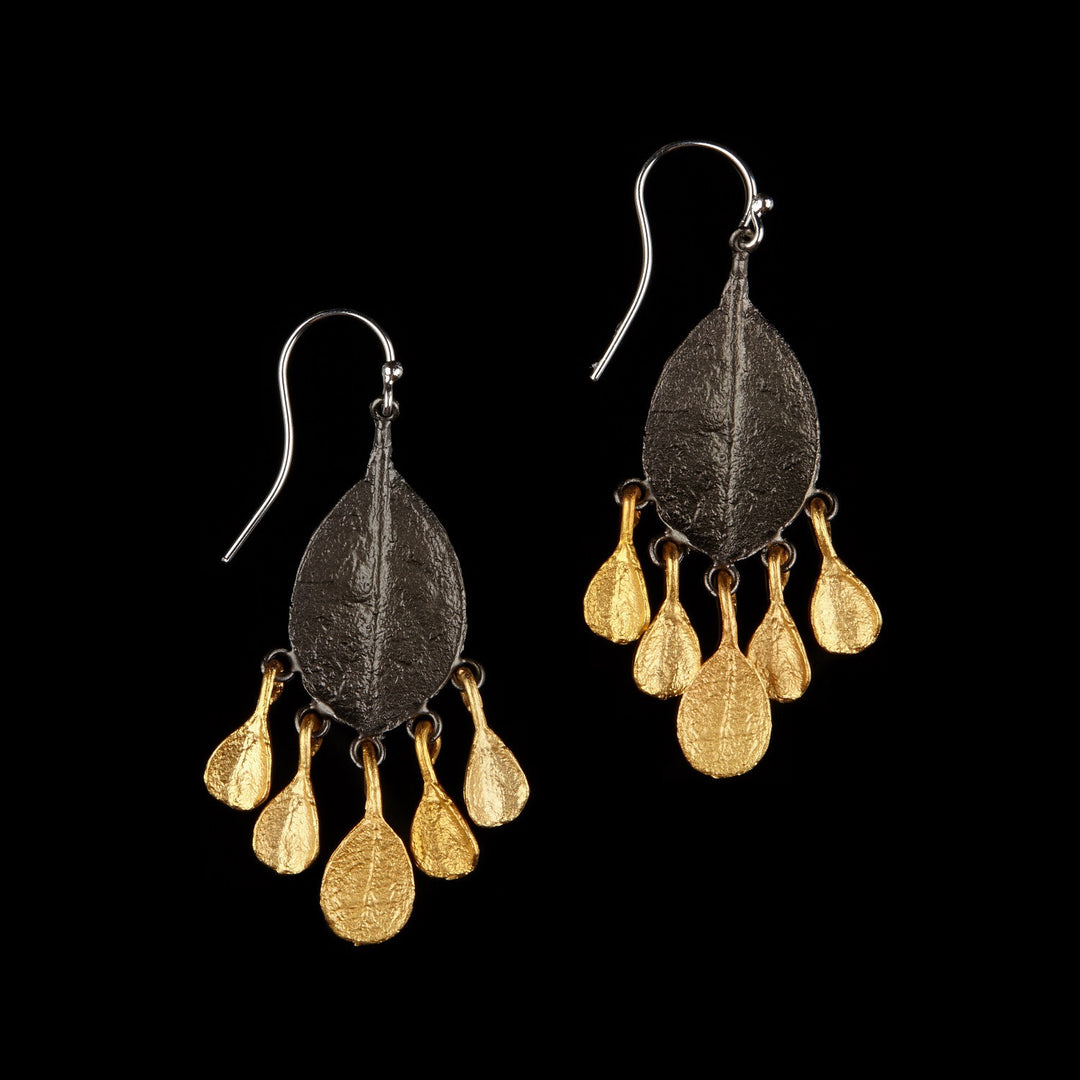 Bahamian Lorbeer - Multi Ohrhänger Gold/Gunmetal