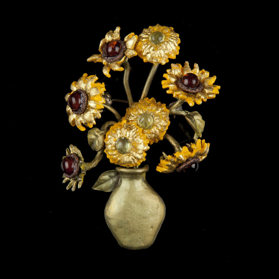 Van Gogh Sonnenblumen Brosche