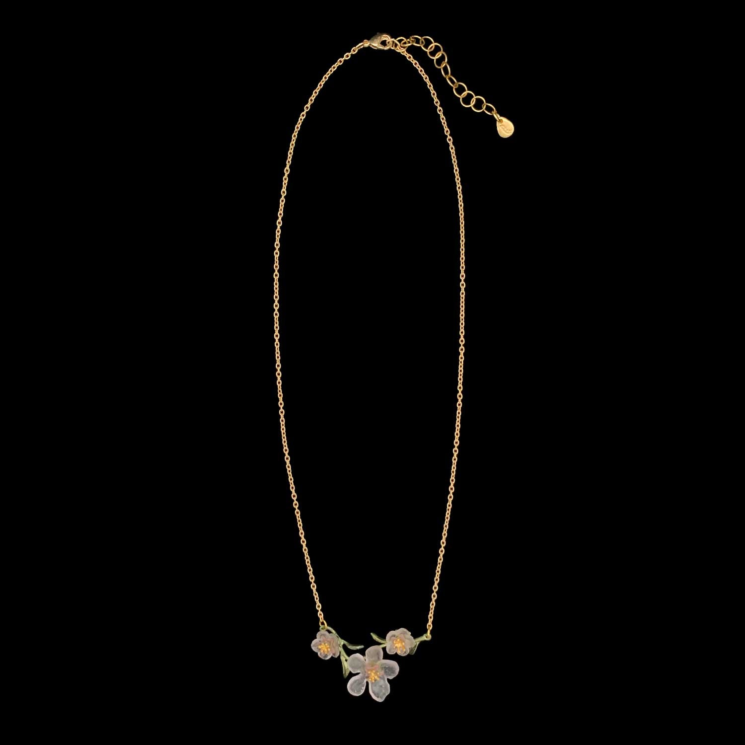 Pfirsichblüte Kette mit Anhänger - Blüte