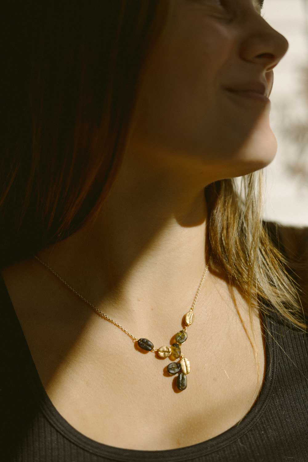 Geröstete Kaffeebohnen – Halskette