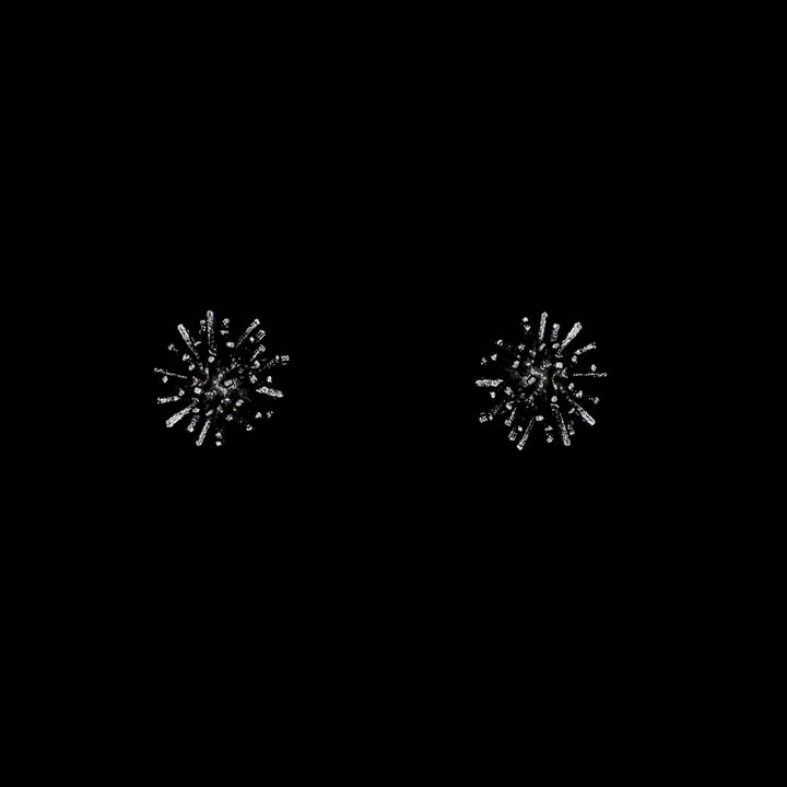 Napiergras - Ohrstecker Gunmetal