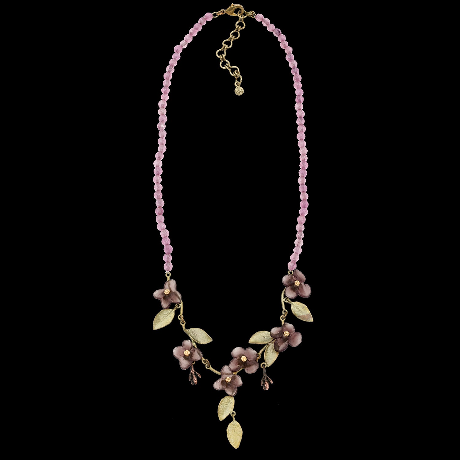 Lignum Vitae (Guajak) - Perlencollier Jade