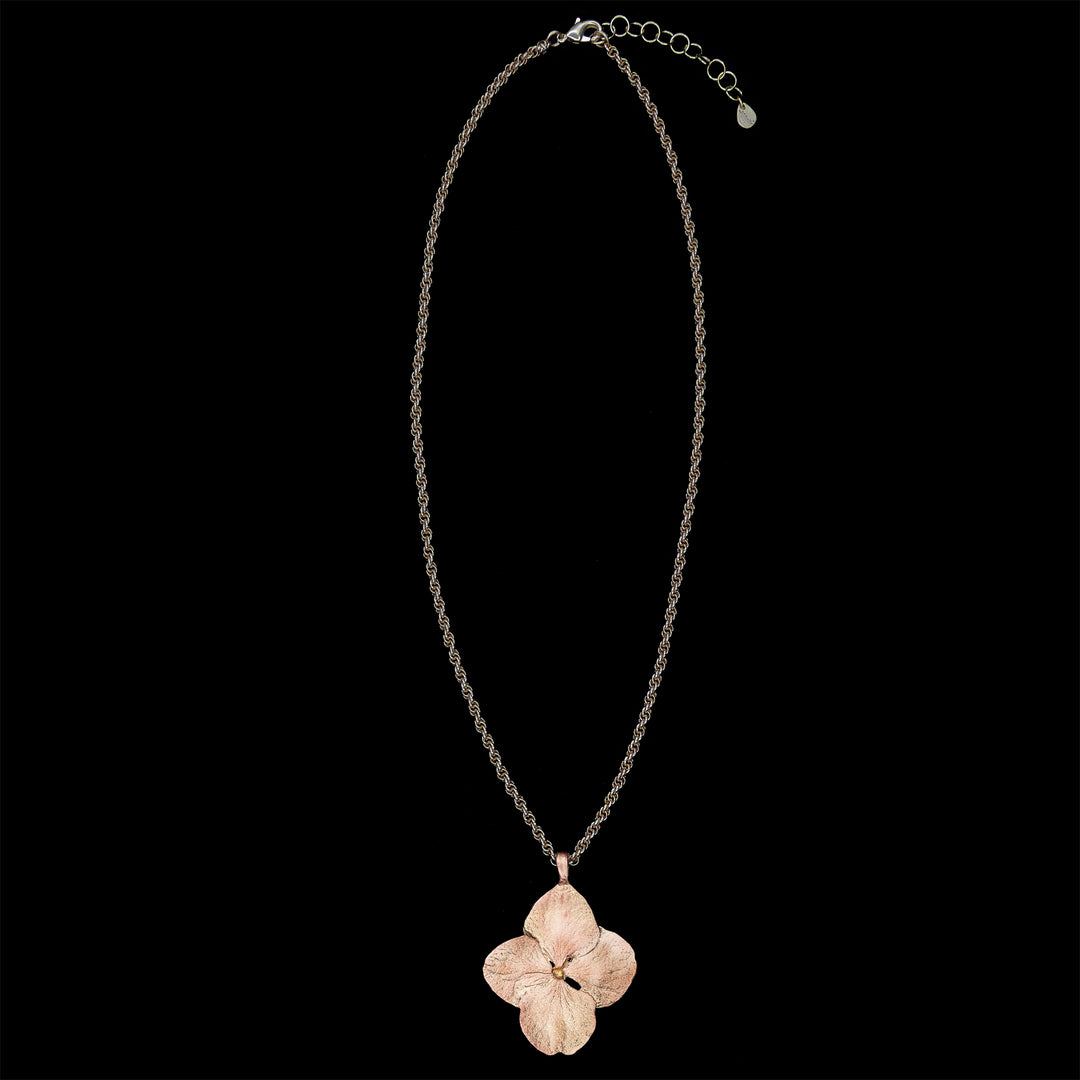 Hortensie Kette mit Anhänger - Blüte
