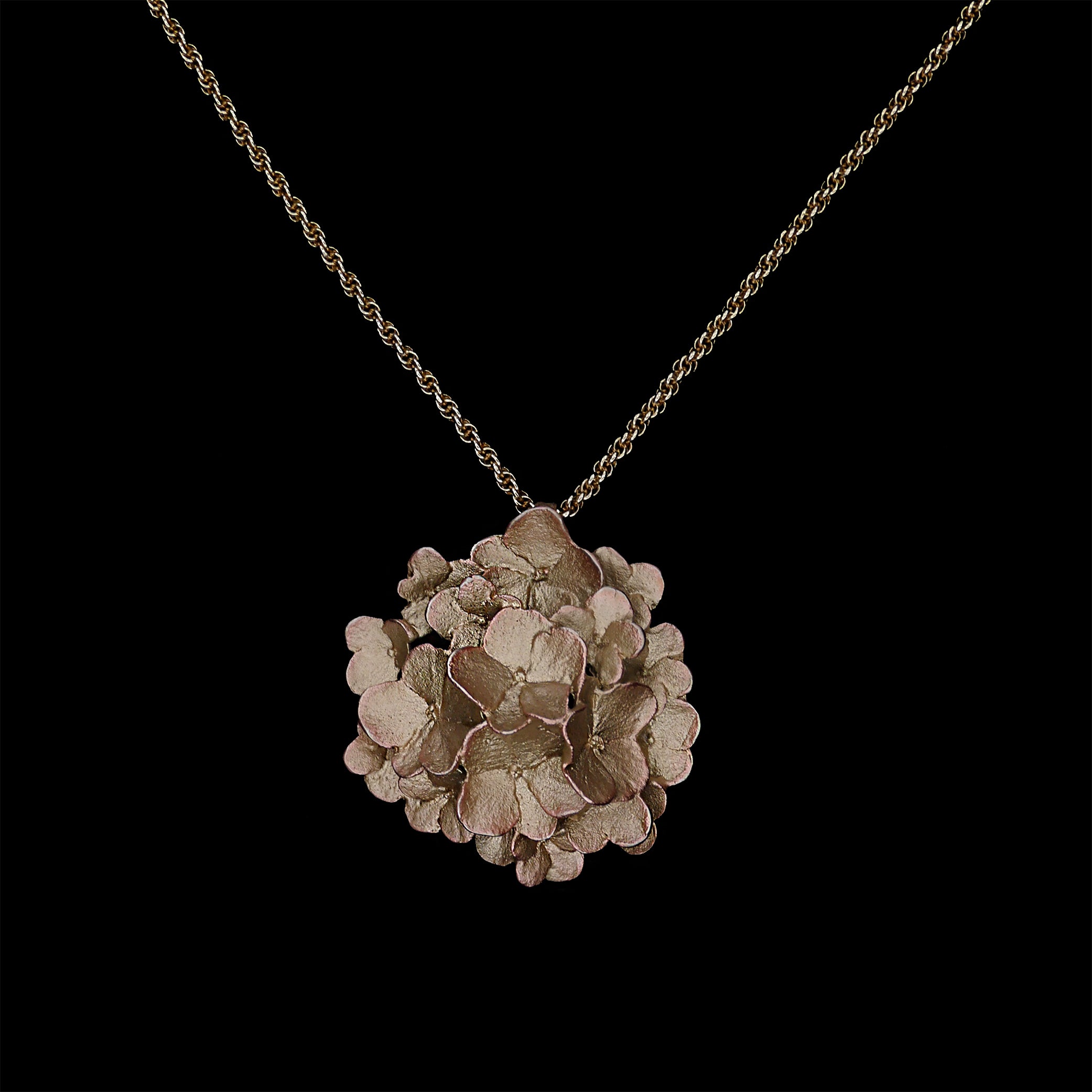 Hortensie Kette mit Anhänger - Bouquet