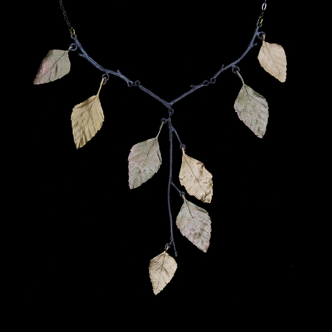 Herbstliche Birke - Y Kette mit Anhänger