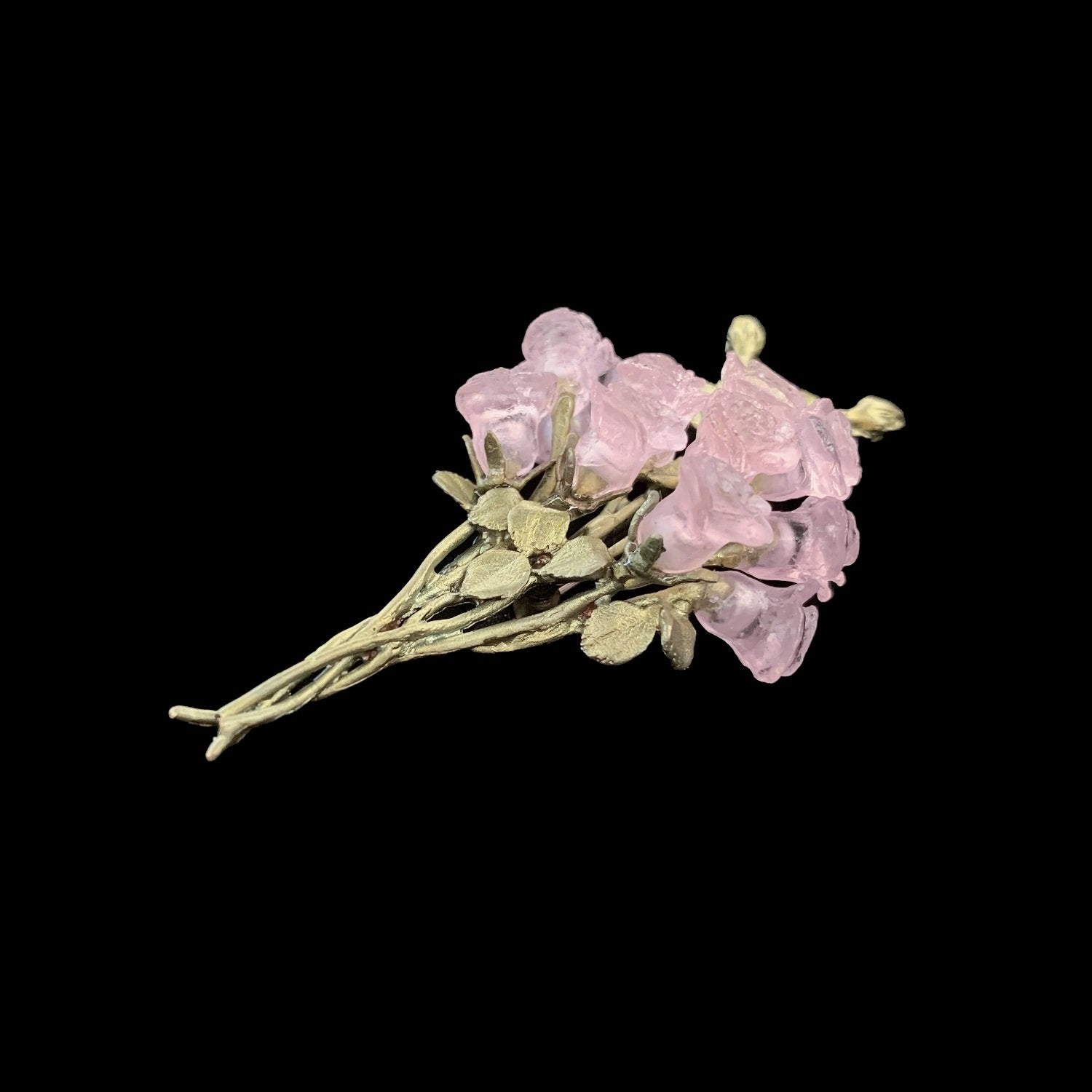 Rosa Rose Brosche - Blumenstrauß