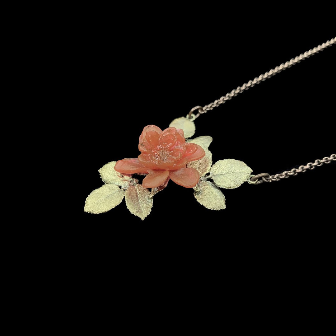 Rote Rose Kette mit Anhänger