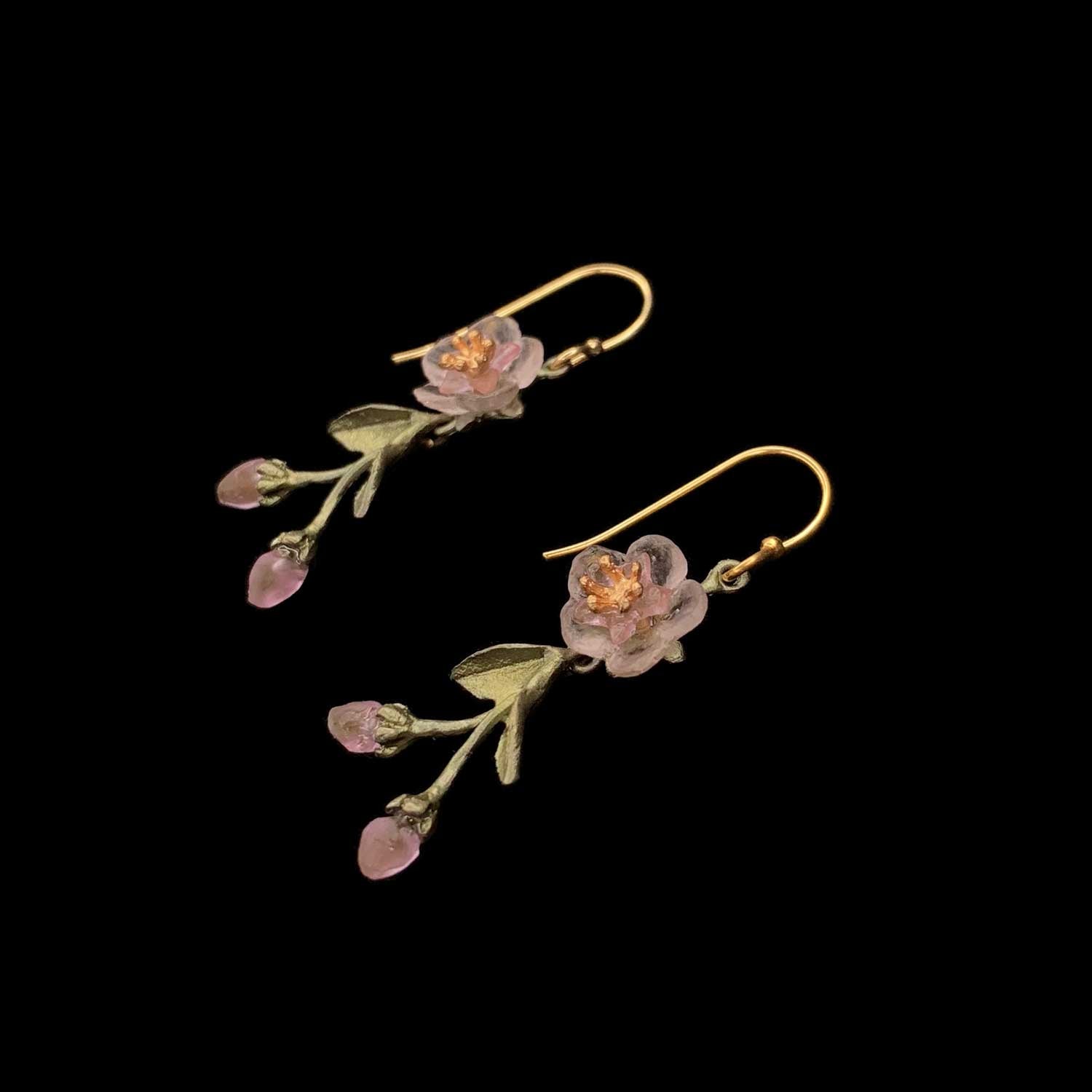 Pfirsichblüte Ohrhänger - Zierliche Blüte