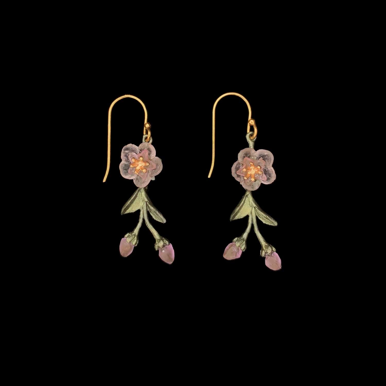 Pfirsichblüte Ohrhänger - Zierliche Blüte