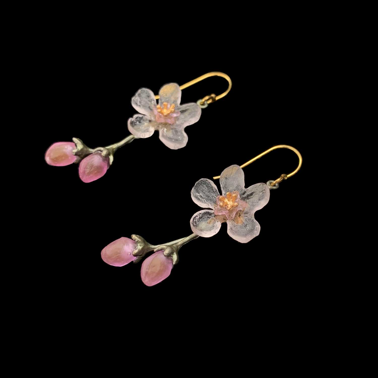 Pfirsichblüte Ohrhänger - Blumen
