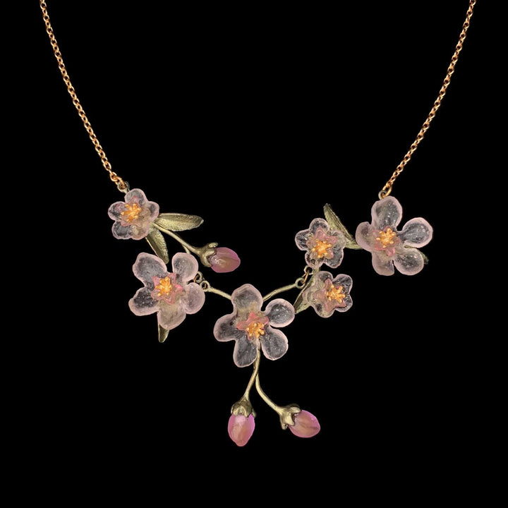 Pfirsichblüte Collier - Statement