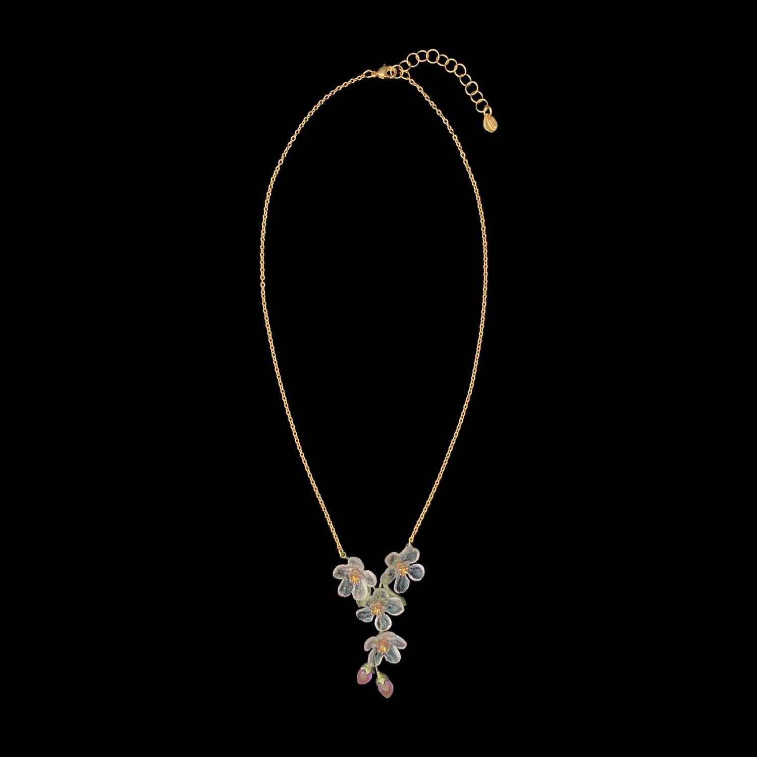 Pfirsichblüte Collier - Blumen