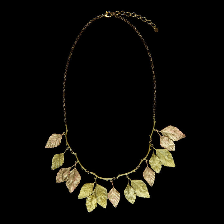 Herbstliche Birke - Kette mit Anhänger Statement